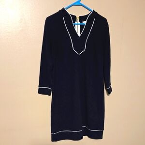 Crown &‎ Ivy Mini Dress 3/4 Sleeve Navy Blue Womens Size Small